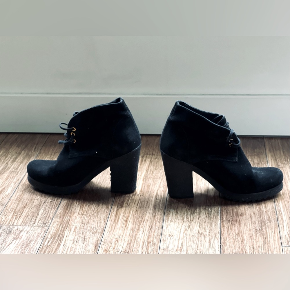 Prada black suede desert boots (early 2000s, size 36)